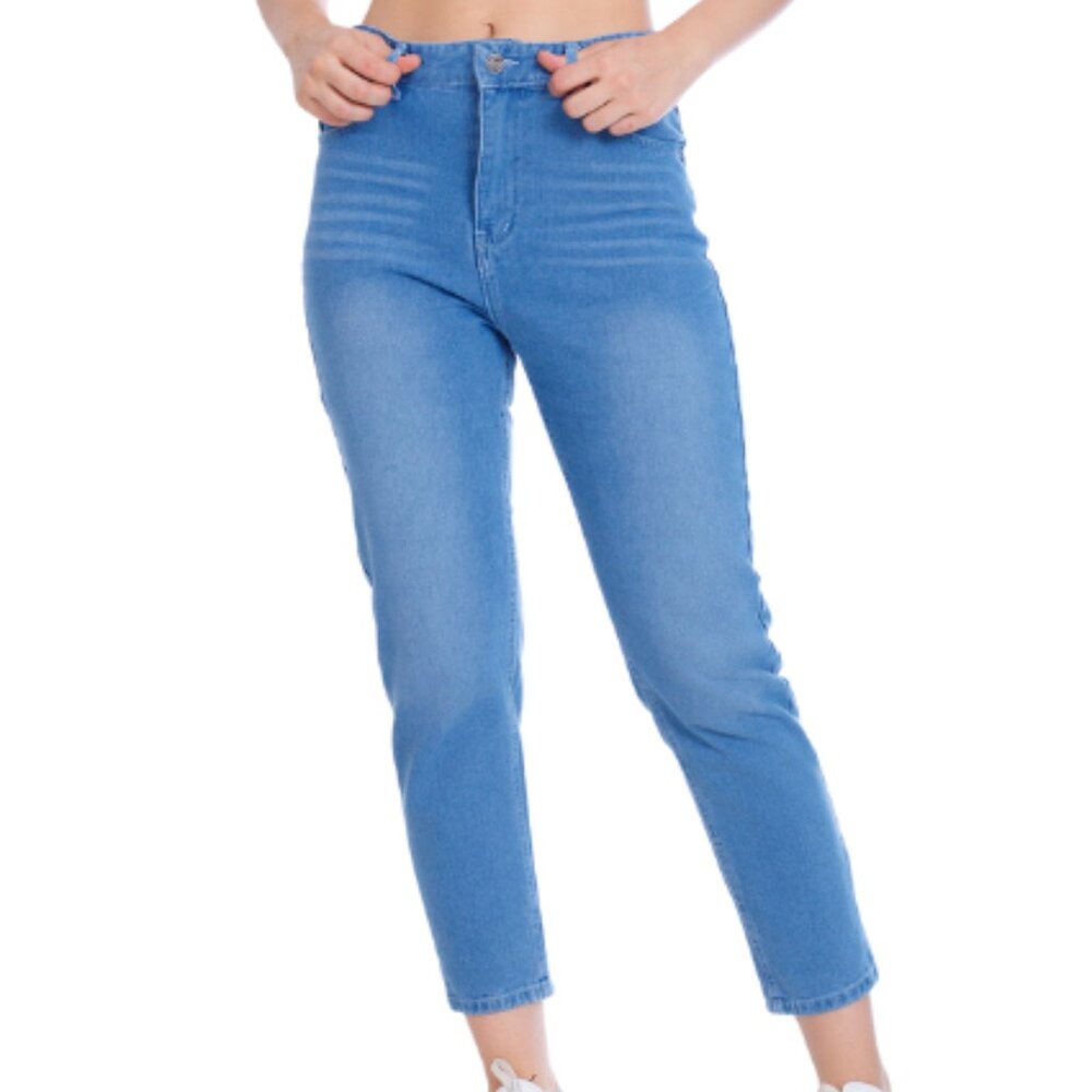 MIU MIU PRADA CROPPED CAPRI BLUE LOW RISE SKINNY JEANS STRETCH sz 25